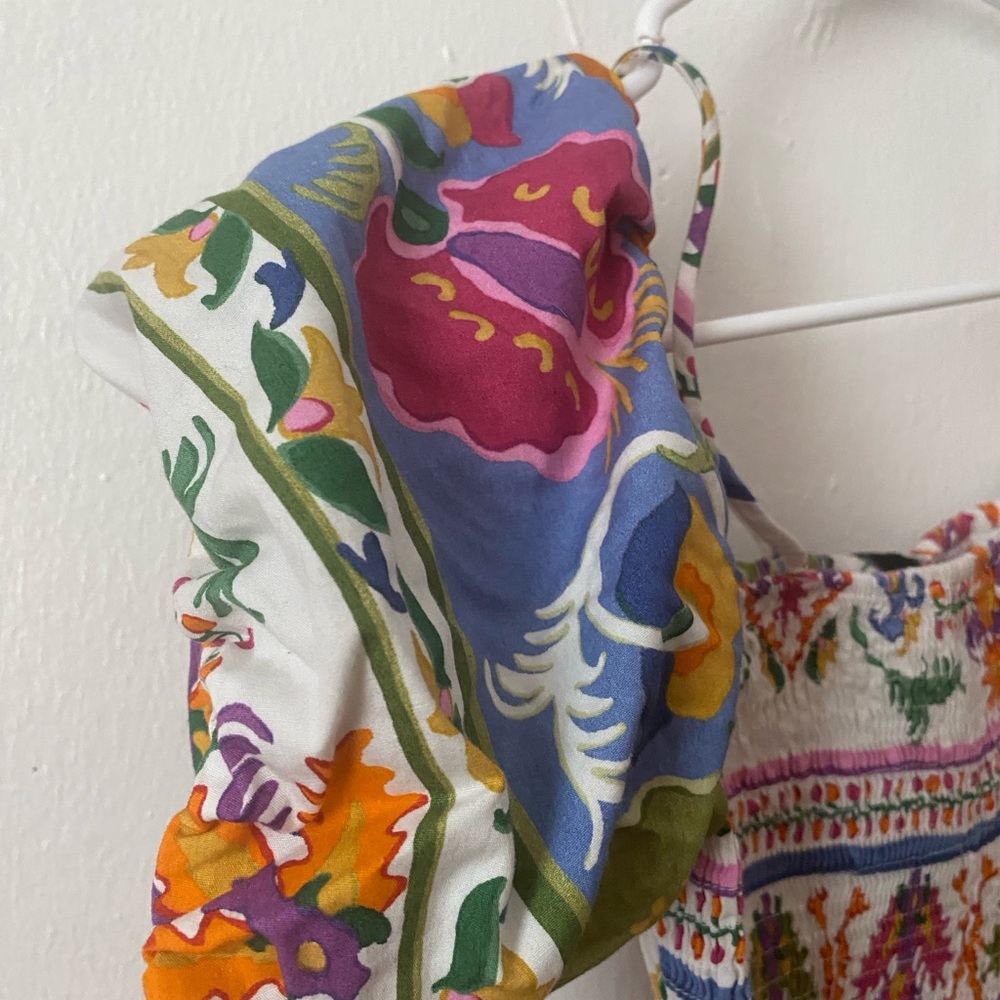 Mango Multicolor Floral Mini Dress - Picture 11 of 16